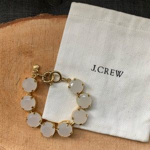 J. Crew translucent colour stone bracelet